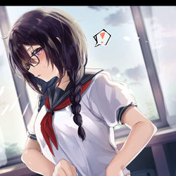 This is a pixiv picture whose title is 体育の忘れ物を取りに戻ったら….