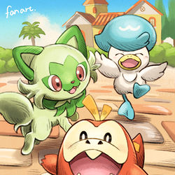 This is a pixiv picture whose title is 新御三家！.