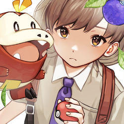 This is a pixiv picture whose title is ポケモンSV(主人公).