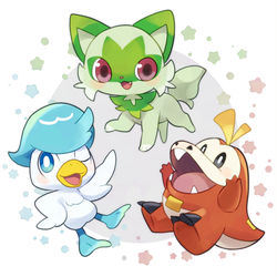 This is a pixiv picture whose title is 新御三家！.