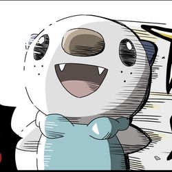 This is a pixiv picture whose title is はかいこうせんを食らう0.1秒前のミジュマル.
