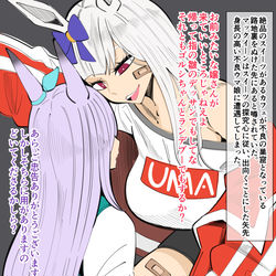 This is a pixiv picture whose title is レースの道を外れたストリートゴルシとゴルシと出会わずすれたマック.