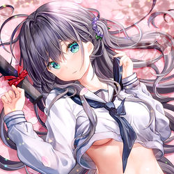 This is a pixiv picture whose title is 卒業.