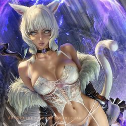 This is a pixiv picture whose title is ヤ・シュトラ y'shtola 雅修特拉.