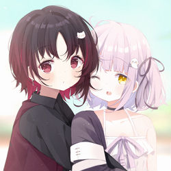 This is a pixiv picture whose title is 夫と妻.
