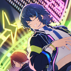 This is a pixiv picture whose title is Brilliant⚡️Smile💛💗💙😭🙏.
