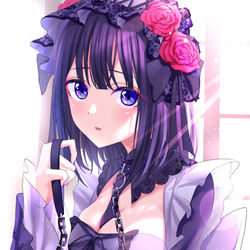 This is a pixiv picture whose title is 「ちゃんと雫たんになれてる？」.