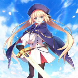 This is a pixiv picture whose title is エクスカリバーを持つキャストリア.