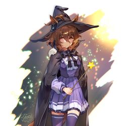 This is a pixiv picture whose title is 悪い魔法使いアグネスタキオン.