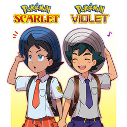 This is a pixiv picture whose title is ポケモンSV.