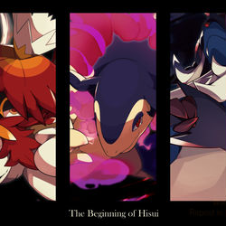 This is a pixiv picture whose title is ヒスイのはじまり.
