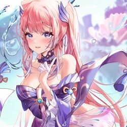 This is a pixiv picture whose title is 心海.