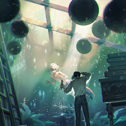 This is a pixiv picture whose title is 代償.