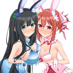This is a pixiv picture whose title is ゆうみもバニー.