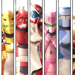 This is a pixiv picture whose title is 機界戦隊ゼンカイジャー.