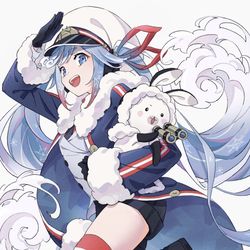 This is a pixiv picture whose title is 雪ミク2022.