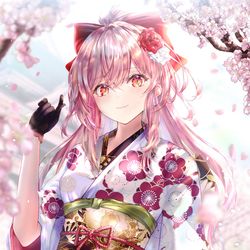 This is a pixiv picture whose title is 弥生（やよい）.