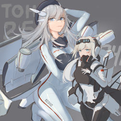 This is a pixiv picture whose title is An-225 和Buran.