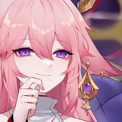This is a pixiv picture whose title is 🦊.