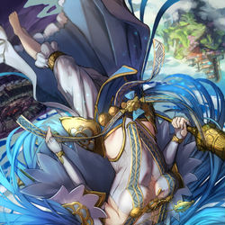 This is a pixiv picture whose title is 透魔の歌姫.