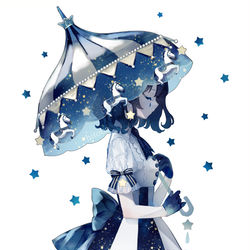This is a pixiv picture whose title is 立ち絵🎠🌌.