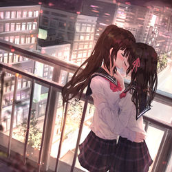 This is a pixiv picture whose title is また明日.