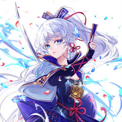 This is a pixiv picture whose title is 冰華.