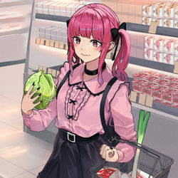 This is a pixiv picture whose title is 見た目は地雷系だけど実は家庭的な幼馴染.
