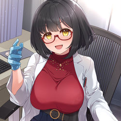 This is a pixiv picture whose title is 【250】「検査を始めますね」.