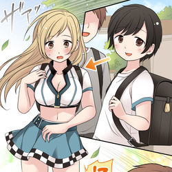 This is a pixiv picture whose title is 【pixivリクエスト】ショタから大人のレースクイーンに.