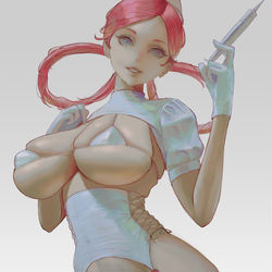 This is a pixiv picture whose title is Nurse Joy.