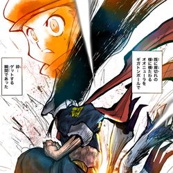 This is a pixiv picture whose title is ヒスイ地方に合わせて強制的に成長した主人公.