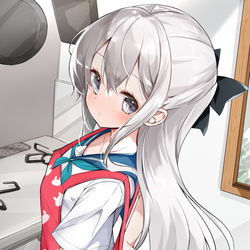 This is a pixiv picture whose title is おかえりなさい。今日は何が食べたいですか？お兄さん。.