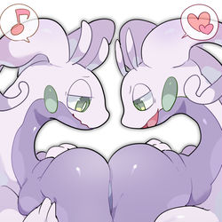 This is a pixiv picture whose title is 主人公を捕まえてお腹の肉で揉みくちゃにして遊ぶ野生ヌメルゴンたち.