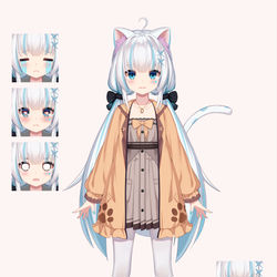 This is a pixiv picture whose title is 猫猫.