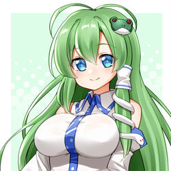 This is a pixiv picture whose title is 早苗さん.