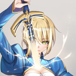 This is a pixiv picture whose title is セイバー.