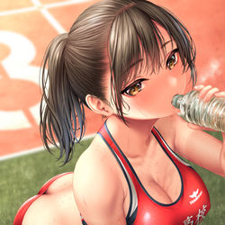 This is a pixiv picture whose title is 陸上部JKさん.