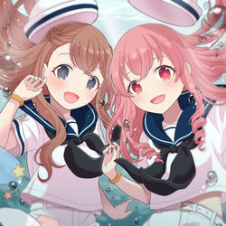 This is a pixiv picture whose title is みのり&愛莉.