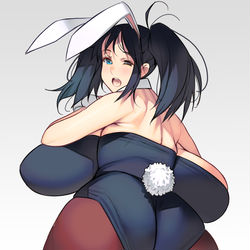 This is a pixiv picture whose title is バニーさんのお尻.