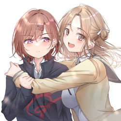 This is a pixiv picture whose title is 「近すぎ」.
