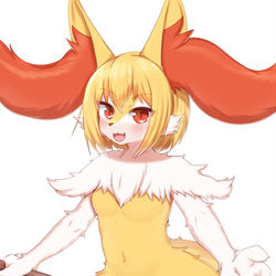 This is a pixiv picture whose title is ほのおタイプのキツネ.