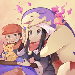 This is a pixiv picture whose title is ヒスイバクフーンたち.