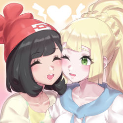 This is a pixiv picture whose title is ほっぺすりすり.
