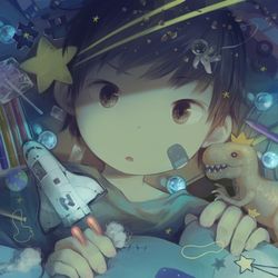 This is a pixiv picture whose title is ぼくの星.