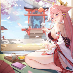 This is a pixiv picture whose title is ~~~.