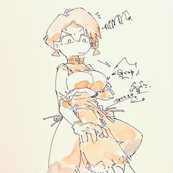 This is a pixiv picture whose title is 短髪武道家さん.