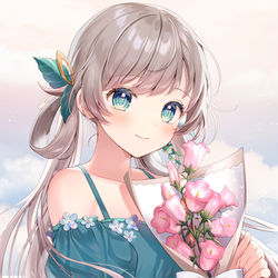 This is a pixiv picture whose title is 💐.