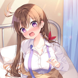 This is a pixiv picture whose title is 実は恋愛経験ゼロの先輩.