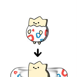 This is a pixiv picture whose title is no.1588 『 トゲピーの　からをやぶる！ 』.